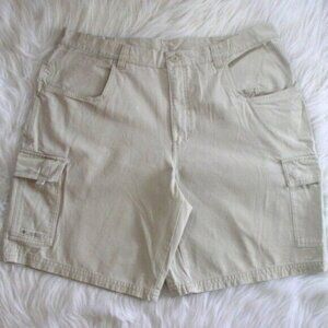 Columbia Mens Cargo Shorts Sz 40 Khaki Cotton Military Gorpcore Preppy